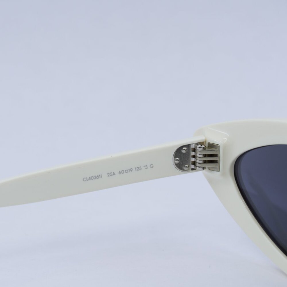 Celine CL40261I 25A Sunglasses - Shiny Ivory Frame, Smoke Lenses - Lowest Price! - Picture 7 of 11